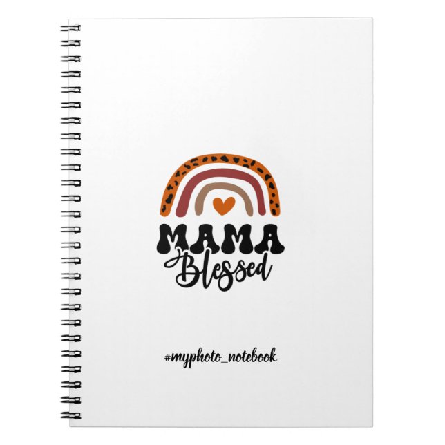 Mama Blessed Print Notebook (Front)