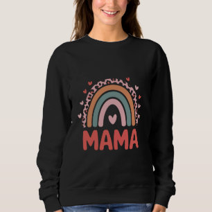Mama Boho Rainbow Cute Women Mothers Day Mom Appre Sweatshirt