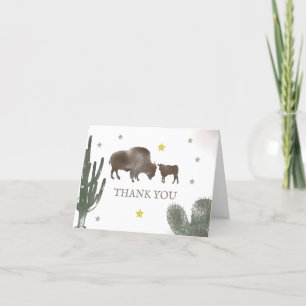 Mama Buffalo Cactus Boy Baby shower Merci
