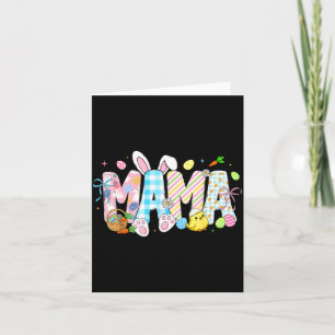 Mama Bunny Eggs Funny for Mom Women Mothers Card
