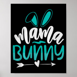 Mama Bunny Premium Tri-blend Poster