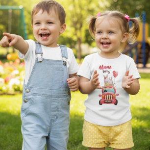 Mama Bunny Rabbit Car Ride Toddler T-Shirt