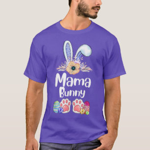 Mama Bunny Rabbit Easter Day Mom Mother's Day Wome T-Shirt