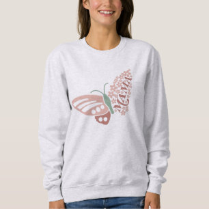 Mama Butterfly Floral Typography Design Sweatshirt