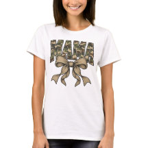 Mama Camo Bow Matching Family Mom Camouflage