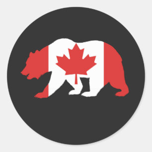 MAMA CANADA T-Shirt Classic Round Sticker