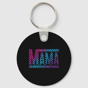 Mama Checkered Mommy New Mom Happy Mothers Day Mom Keychain