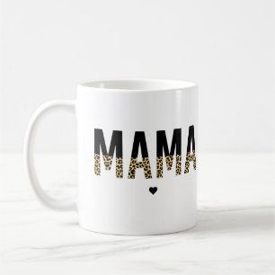 Mama Cheetah print typography Gifts For Mom Coffee Mug