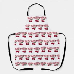 Mama Cherry Apron – Funny Kitchen Apron for Mom / 