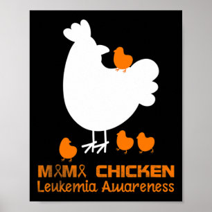 Mama Chicken Aml Leukaemia Awareness Poster