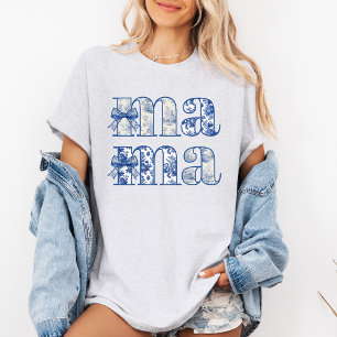 Mama Chinoiserie Coquette Bow T-shirt de la fête d