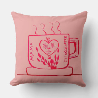 Mama Chocolatte Throw Pillow