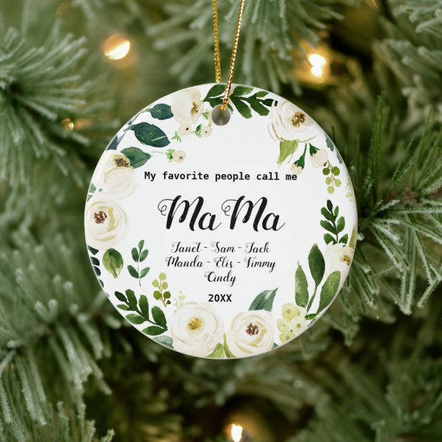 Mama Christmas Ornament (Tree)