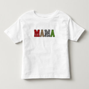 Mama Christmas Plaid Pattern - Christmas Designs  Toddler T-shirt