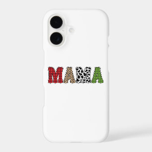Mama Christmas Plaid Pattern Design