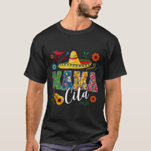 Mama Cita Cinco De Mayo Mexican Sombrero Guitar Ca T-Shirt