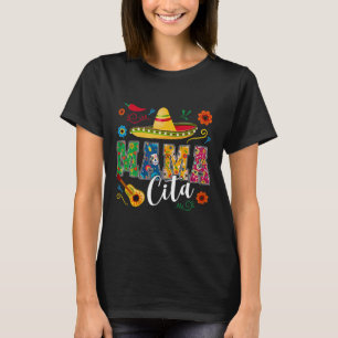 Mama Cita Cinco De Mayo Mexican Sombrero Guitar Ca T-Shirt