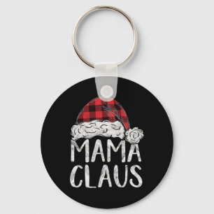 Mama Claus Christmas Costume Gift Santa Matching F Keychain