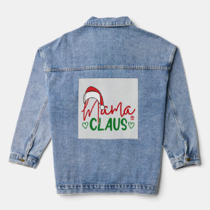 Mama Claus Christmas Design-60094 Denim Jacket