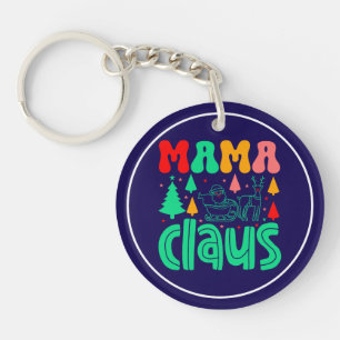 Mama Claus Christmas Design-60097 Keychain