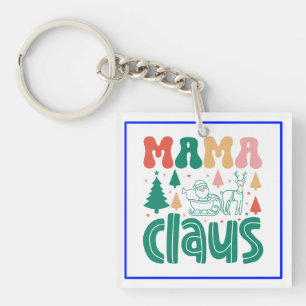 Mama Claus Christmas Design-60097 Keychain