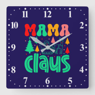 Mama Claus Christmas Design-60097 Square Wall Clock