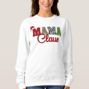 Mama Claus Plaid Pattern-60096 Sweatshirt
