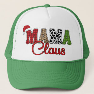 Mama Claus Plaid Pattern-60096 Trucker Hat