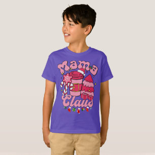 Mama Claus Santa Funny Christmas Pajama Matching  T-Shirt
