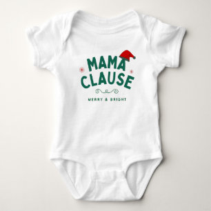 Mama clause baby bodysuit
