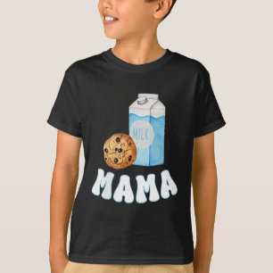 Mama Cookies Milk Sweet One 1st Birthday Family Ma T-Shirt