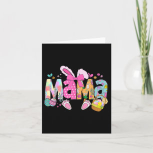 Mama Coquette Bow Bunny Easter Funny Mom Mommy Hap Card