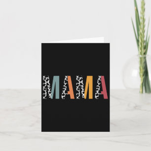Mama Cow Print Shirt Mom Life Mommy Mother Animal Card