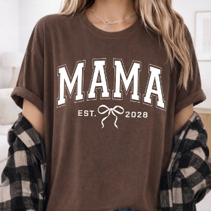 Mama   Custom Varsity First Mothers Day Mama Shirt