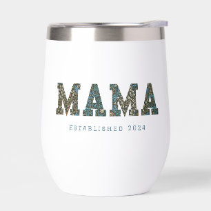 Mama customized year - trendy floral Coffee Mug