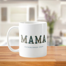 Mama customized year - trendy floral Coffee Mug