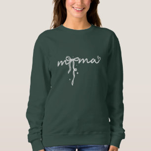 Mama Cute Bow Mother's Day Gift Sweatshirt