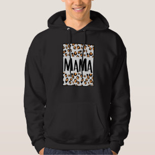 Mama Cute Mom Son Daughter Mother Mommy Mum Leopar Hoodie