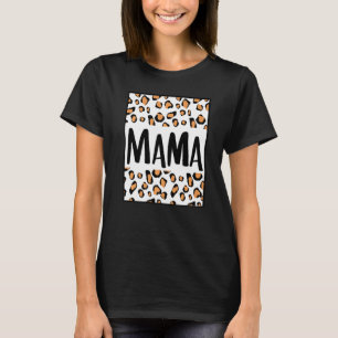 Mama Cute Mom Son Daughter Mother Mommy Mum Leopar T-Shirt