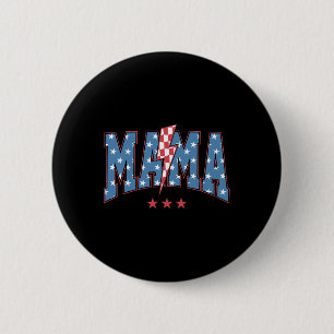 Mama Dada Mini 4th Of July American Family Matchin 2 Inch Round Button