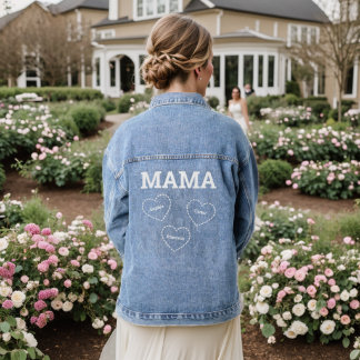 Mama de 3 Coeurs Minimal Moderne Maman Noms des en