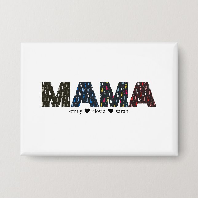 Mama Dog cat paw custom names (Front)