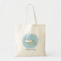 Mama Duck Personalized Tote Bag