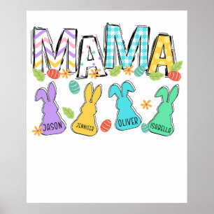 mama easter (2), retro, vintage poster