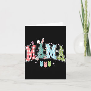 Mama easter day funny easter mom rabbit card