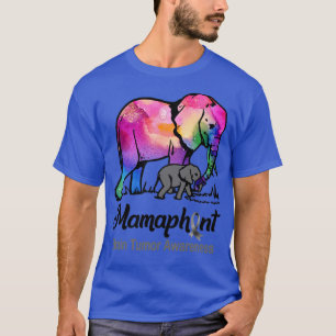 Mama Elephant Mamaphant Brain Tumour Awareness T-Shirt