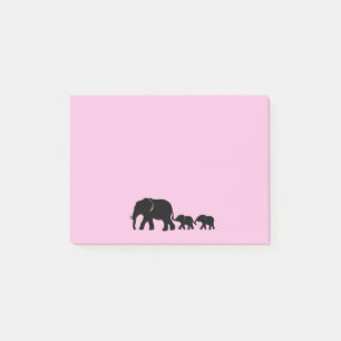 Mama Elephant with Babies Post it Notes