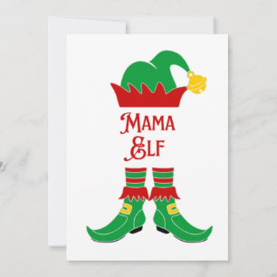  Mama Elf Holiday Card