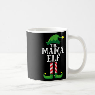 Mama Elf Matching Family Group Christmas Party Mum Coffee Mug
