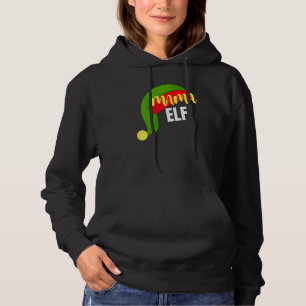 Mama Elf Matching Family Group Christmas Party Paj Hoodie